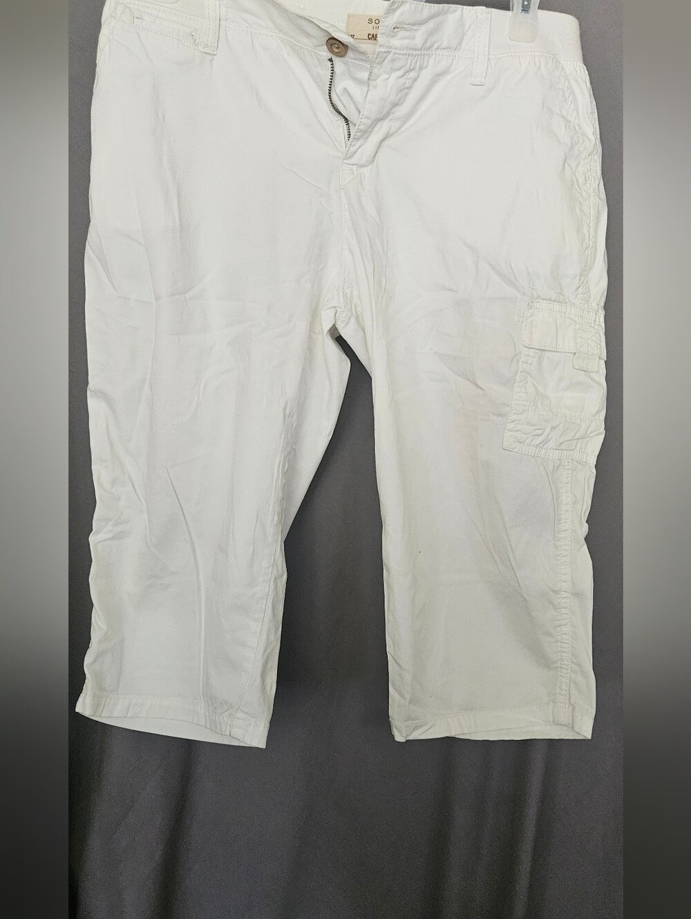Sonoma Women's White Capris with Side Pocket